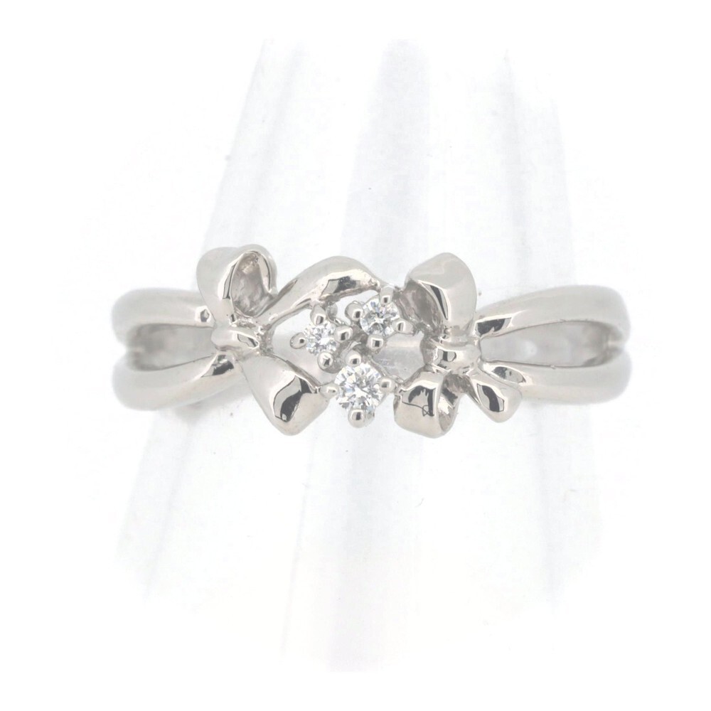 Tasaki Tasaki PT900 Platinum Diamond Ring 0.04ct Size 11 Metal Ring